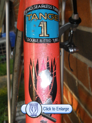 1987 Lotus Legend Seat Tube Decals