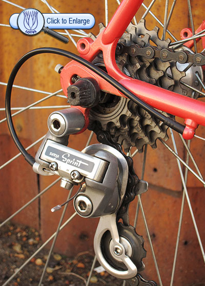 1986 Unique with Suntour Sprint Derailleur.